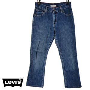 Levi's Women 550 Relaxed Red-Tab Bootcut 27/26 Jeans Levi's Patch on Back SZ 4